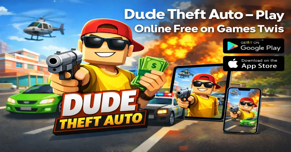 Dude Theft Auto gameplay open world city action game