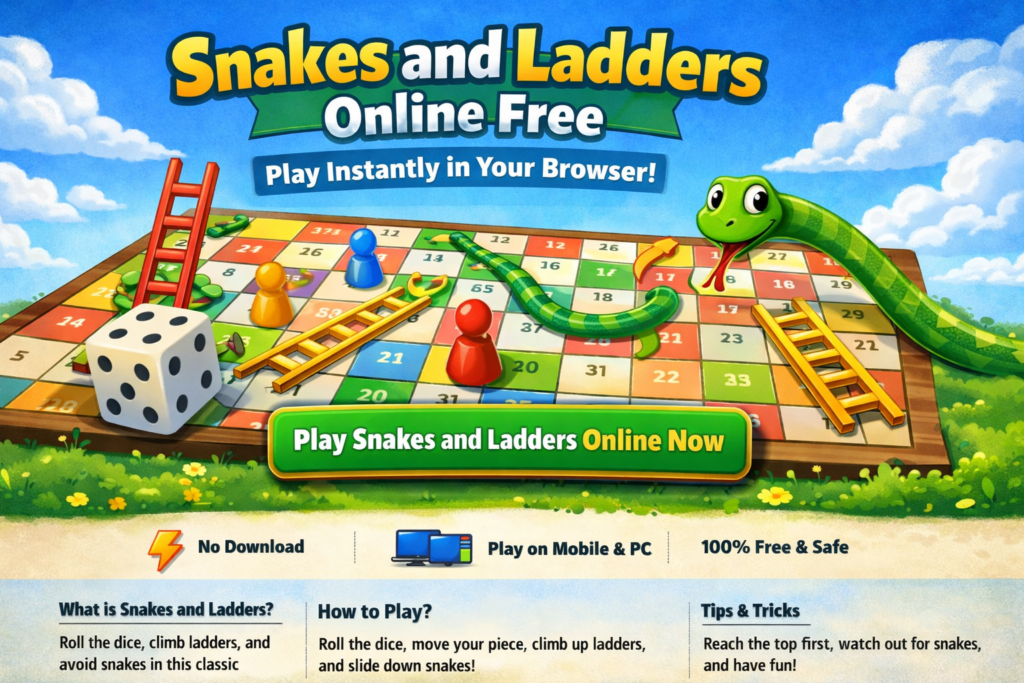 Snakes and Ladders - Play Online Free on Games Twis i